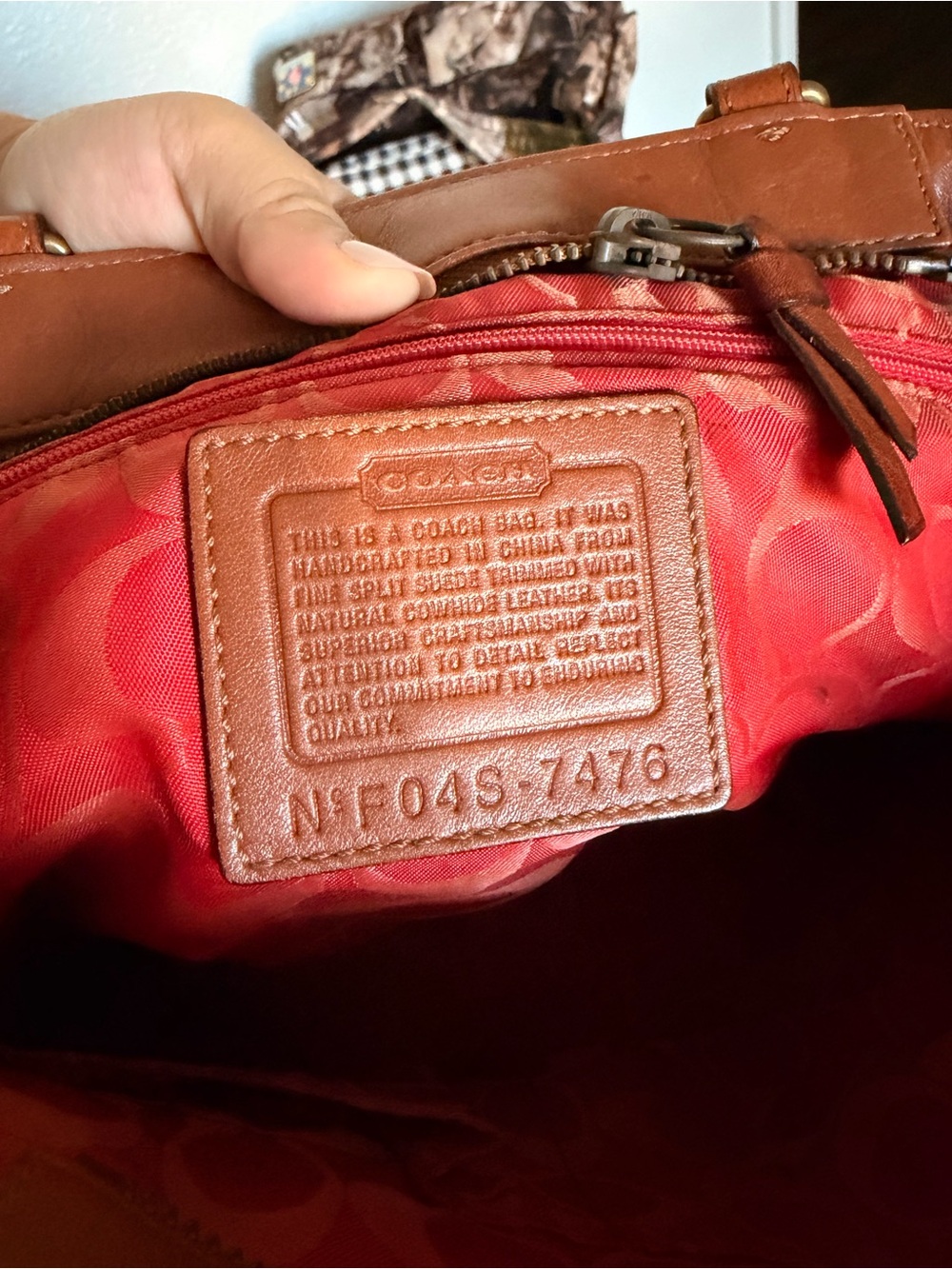Vintage Coach 7476 Hamptons Suede Tassel Satchel - Picture 5 of 10